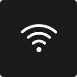 無線Wi-Fi・有線LAN（無料）のアイコン